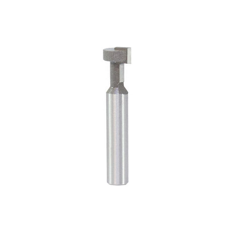 Mèche toupie 3/8'' de diamètre, pointe en carbure, embout de coupe pour fente en trou de serrure, 1 flûte, tige de 1/4'', longueur de 1 1/2''