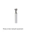 Mèche toupie 1/2'' de diamètre, pointe en carbure, fraise à fente en trou de serrure, 1 flûte, tige de 1/4'', longueur de 1 1/2''