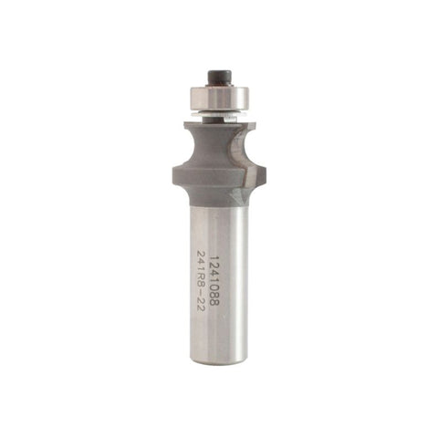 Mèche toupie 7/8'' de diamètre, pointe en carbure, embout de coin avec roulement à billes, 2 cannelures, tige de 1/2'', longueur de 2 1/2''