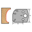 Couteau à profil rond d'angle, épaisseur 4 mm, longueur 40 mm