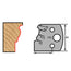 Couteau à profil de moulure couronnée, épaisseur 4 mm, longueur 40 mm