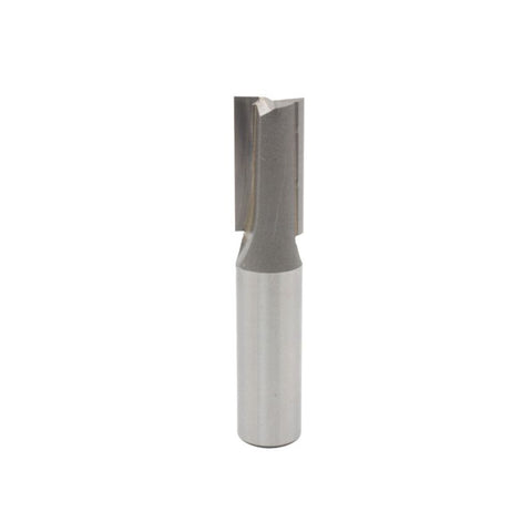 Mèche toupie 1/2'' de diamètre, carbure inférieur, embout droit pour plongée, 2 cannelures, tige 1/2'', longueur 2 5/8''