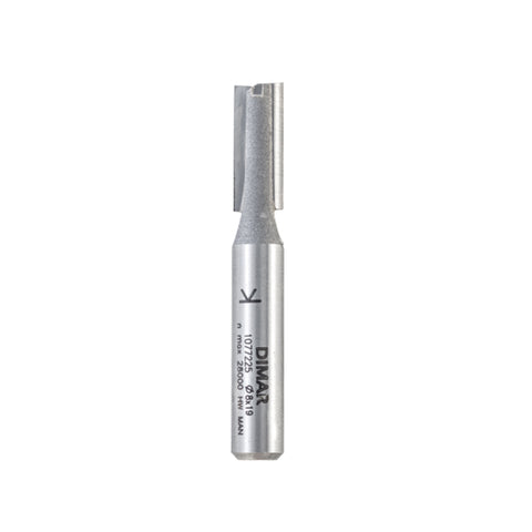 Mèche toupie, 5/16'' de diamètre, embout droit pour plongée, 2 cannelures, tige 1/2'', longueur 2 1/2''
