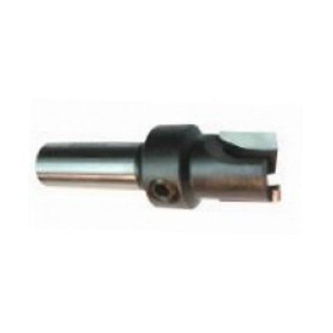 Mèche de toupie contre-alésage à fond plat, 3/8'' de diamètre, pointe en carbure,  2 cannelures, tige 1/8'', longueur 1 7/8''