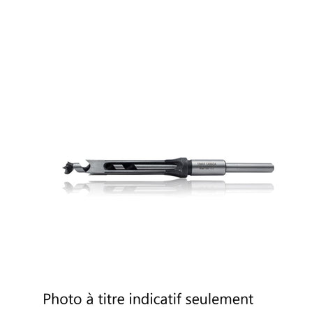 MÈCHE À MORTAISE 1/2'' de diamètre. Tige de 3/4'', longueur de coupe 3 5/32'', longueur 8 1/4''