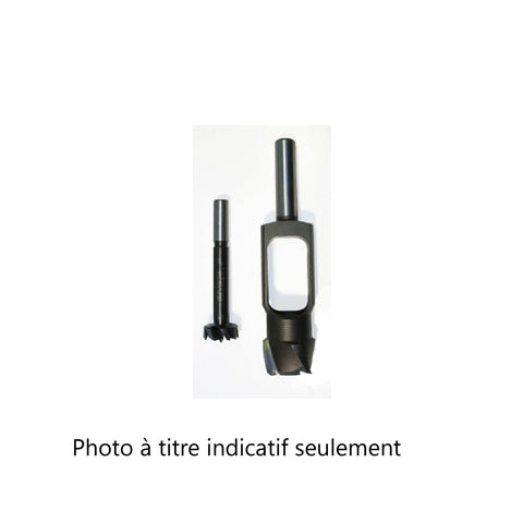 Ensemble mèche coupe-bouchon Bormax Forstner, 1'' de diamètre, tige de 13 mm, longueur de 5 1/2''