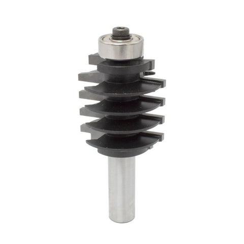 Mèche toupie pour joint doigt, 1-1/2'' de diamètre, pointe en carbure,  2 cannelures, tige 1/2'', longueur 3 9/16''