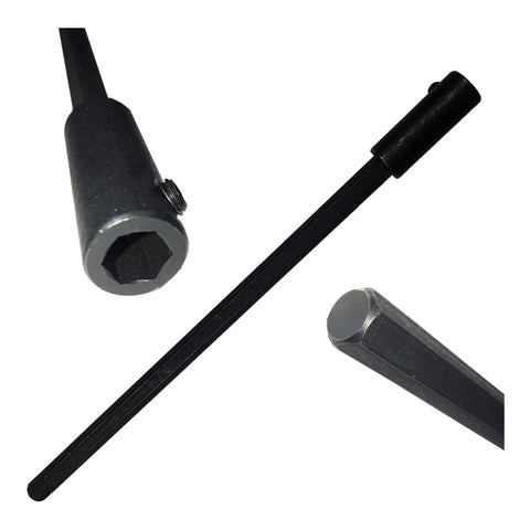 Tige d'extension pour embout WP Forstner avec tige de 7/16'', tige hexagonale de 7/16'', longueur de 12''