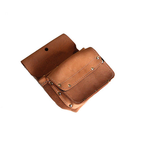 SAC À 1 POCHES EN CUIR AVEC UNE POCHE AVEC FERMETURE À VELCO