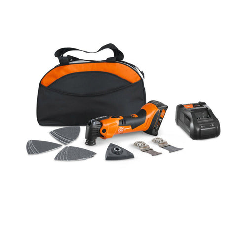 OUTIL OSCILLANT SANS FIL MULTIMASTER AMM 500 AS 2 AH DANS UN SAC EN NYLON