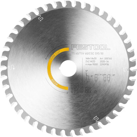 LAME 6-5/8'' X 20MM SHAFT X 42DTS (BOIS)