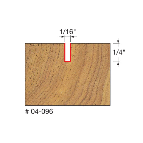 MECHE TOUPIE 1/16'' x 1/4'' X 1/4''SH