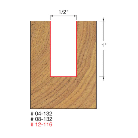 MÈCHE DE TOUPIE 1/2'' X 1'' X 1/2''SH