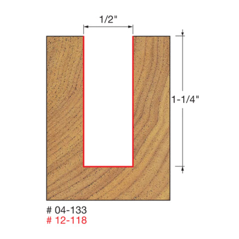 MÈCHE DE TOUPIE1/2'' X 1'' X 1/2''SH