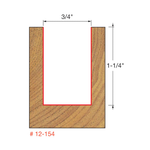 MÈCHE TOUPIE 3/4'' X 1-1/4'' X 1/2''SH