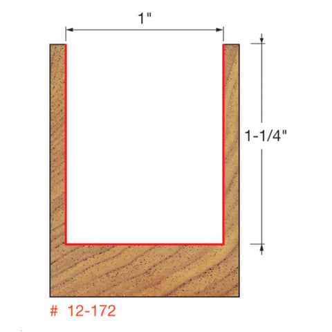 MÈCHE DE TOUPIE 1'' X 1-1/4'' X 1/2''SH