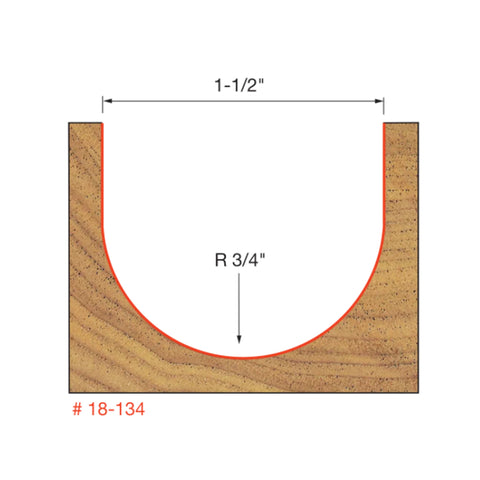 MECHE DE TOUPIE 1-1/2' X 1/2''SH X 3/4''R