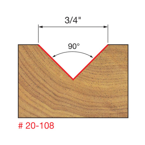 MECHE DE TOUPIE 3/4'' X 1/2''SH X 90 DEG