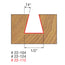 MECHE DE TOUPIE 1/2'' X 1/2'' X 1/4''SH  14DEG