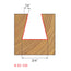 MECHE DE TOUPIE 3/4'' X 3/4'' X 1/2''SH  14DEG