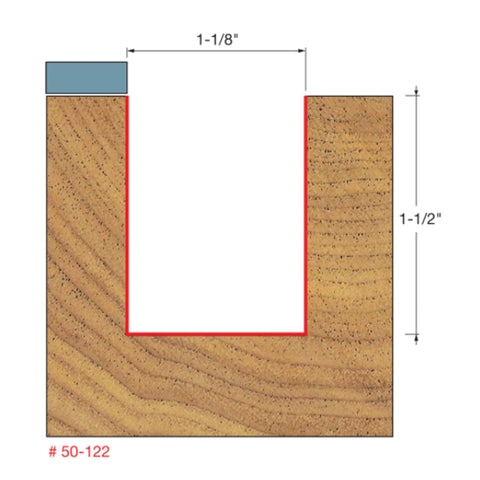 MECHE DE TOUPIE 1-1/8'' X 1/2''SH