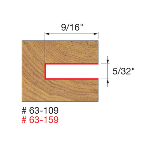 ENSEMBLE DE LAME A RAINURER 5/32'' AVEC ARBRE 1/4''