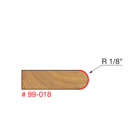 MÈCHE DE TOUPIE 1-1/2'' X 1/2''SH X 1/8''R CANOE