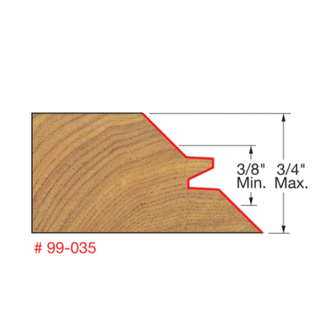 MÈCHE DE TOUPIE 2-11/64'' X 1/2''SH X 45DEGREE