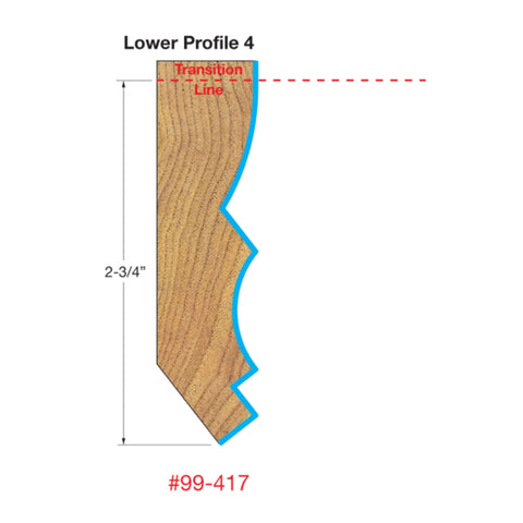 MÈCHE DE TOUPIE 1-3/8'' X 1/2''SH POUR MOULURE DE 5-1/2''