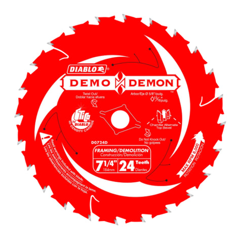 LAME 7-1/4''X 24DTS DÉMOLITION
