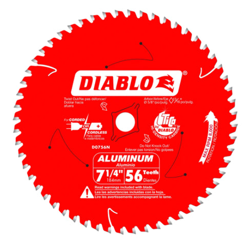 LAME 7-1/4'' X 56DTS POUR ALUMINIUM