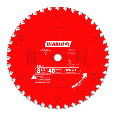LAME 8-1/4 X 40DTS POUR BOIS ET PARTICULES