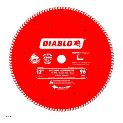 LAME 12'' X 96DTS POUR ALUMINIUM / PLASTIQUE / FIBRE DE VERRE / CUIVRE
