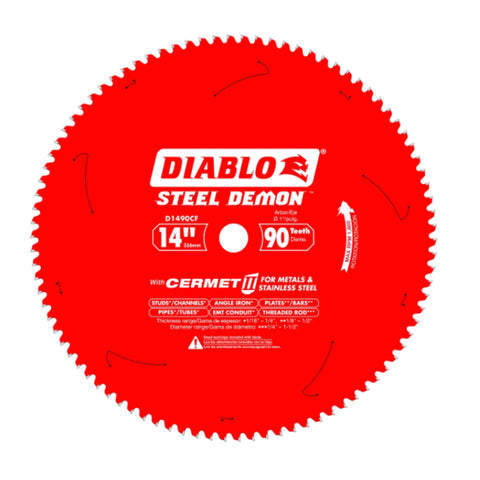 LAME 14'' X 90DTS CERMET POUR METAL/SS