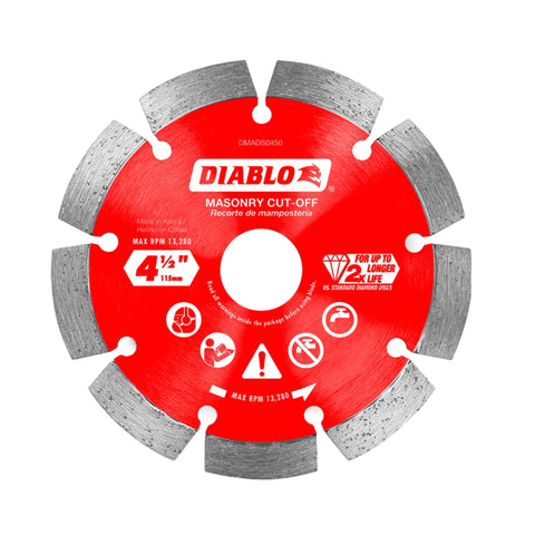 LAME AU DIAMANT 4-1/2'' X 7/8''-20MM-5/8''