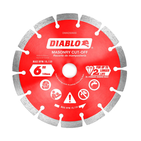 LAME AU DIAMANT 6'' X 7/8''-5/8''