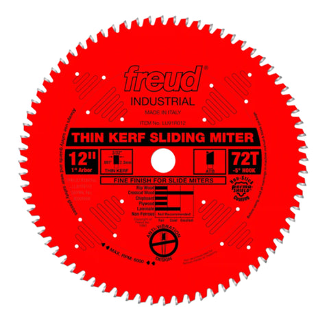 LAME 12'' X 72DTS POUR FINITION BOIS