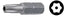 POINTE DE TOURNEVIS TORX ANTIVOL T45 X 1-1/4'' X 5/16H