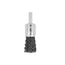 1/2 X 1/4 PO BROSSE MÉTALLIQUE AXIALE ONDULÉE MONTÉE SUR AXE DE 1/4 PO