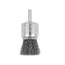 BROSSE MÉTALLIQUE ONDULÉE 1'' MONTÉE SUR TIGE 1/4''