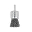 BROSSE MÉTALLIQUE ONDULÉE 1'' MONTÉE SUR TIGE 1/4''