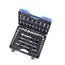 55 PCS S.A.E./MÉTRIQUES JEU DE DOUILLES À PRISE DE 1/2 PO - 6 PANS
