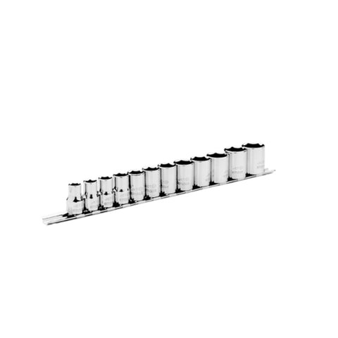 12 PCS MÉTRIQUES JEU DE DOUILLES À PRISE DE 3/8 PO - 6 PANS