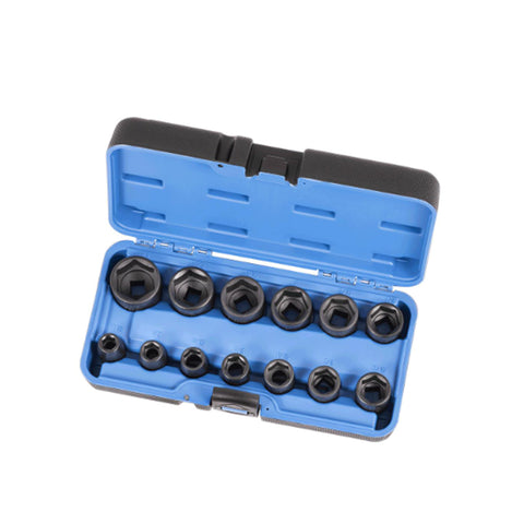 JEU DE 13 DOUILLES À CHOCS S.A.E. À PRISE DE 1/2 PO – 6 PANS