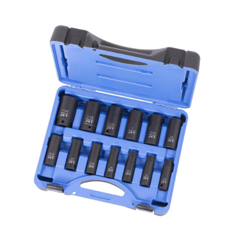 JEU DE 13 DOUILLES PROFONDES À CHOCS S.A.E. À PRISE DE 1/2 PO – 6 PANS