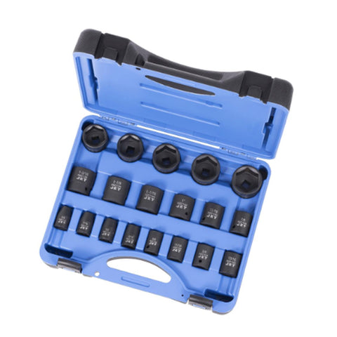 JEU DE 19 DOUILLES À CHOCS S.A.E. À PRISE DE 1/2 PO – 6 PANS