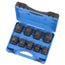 Jeu de 9 douilles à choc SAE à prise de 1 po - 6 pans