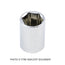 Douille chromée standard à prise de 1/4 po x 6 mm - 6 pans