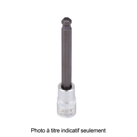 DOUILLE DE 4 PO HEX À EMBOUT SPHÉRIQUE À PRISE DE 3/8 PO X 4MM S2