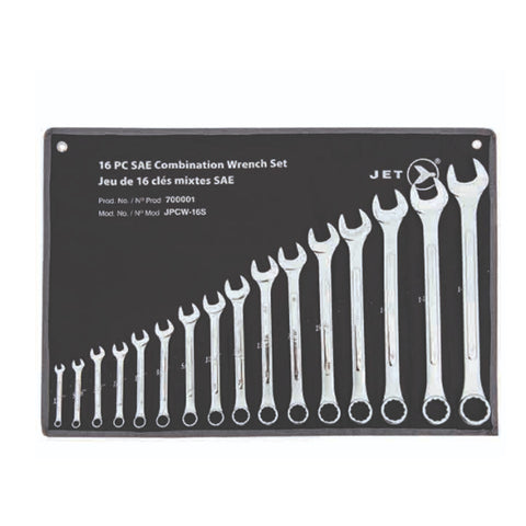 JEU DE 16 CLÉS COMBINÉES SAE 1/4'' X 1-1/4''